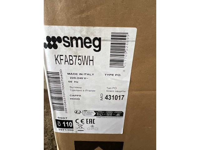 Smeg kfab75wh wand afzuigkap - afbeelding 4 van  4