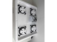 Smeg pv664lcnrde kookplaat zwart ingebouwd 65 cm gaskookplaat 4 zone(s) - afbeelding 4 van  5
