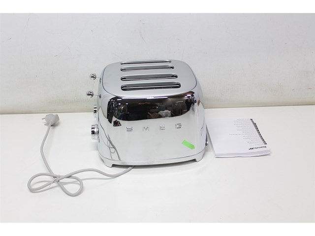 Smeg tsf03sseu broodrooster chroom - afbeelding 3 van  4