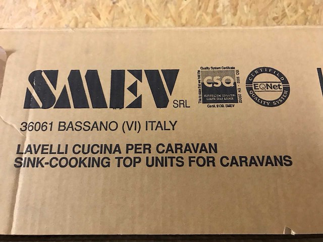 Smev caravan aanrecht met wasbak en kookplaat - afbeelding 3 van  5