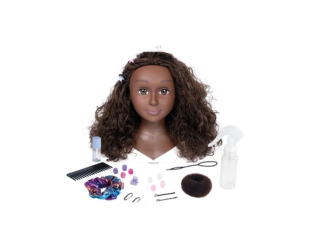 Smoby my beauty afro styling head kaphoofd 23 accessoires vanaf 3 jaar - afbeelding 1 van  1