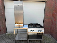 Smoker - met 4 pits fornuis - rookkamer - afbeelding 1 van  5