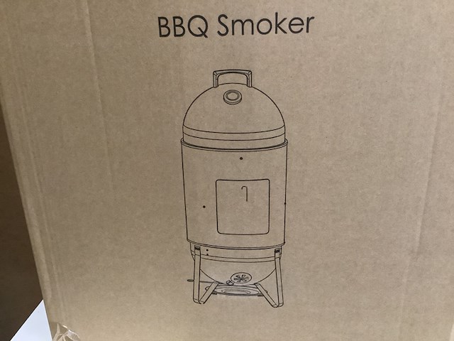 Smoker houtskool barbecue, femor, zwart - afbeelding 3 van  3