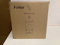 Smoker houtskool barbecue, femor, zwart - afbeelding 2 van  3