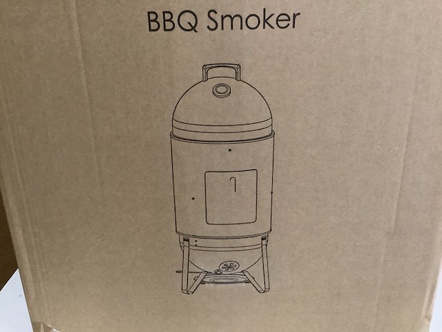 Smoker houtskool barbecue, femor, zwart - afbeelding 3 van  3