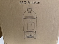 Smoker houtskool barbecue, femor, zwart - afbeelding 3 van  3