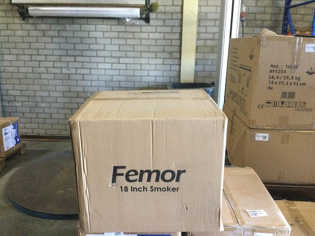 Smoker houtskool barbecue femor, zwart - afbeelding 2 van  3