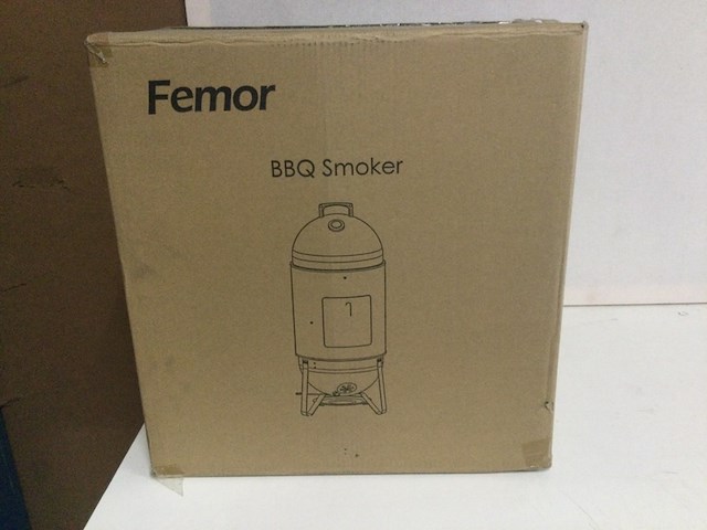 Smoker houtskoolbarbecue femor, zwart - afbeelding 2 van  2