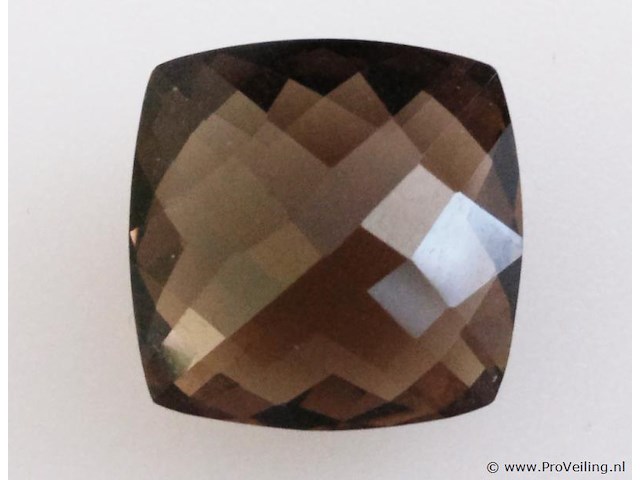 Smokey quartz 10.73ct aig certified - afbeelding 2 van  4