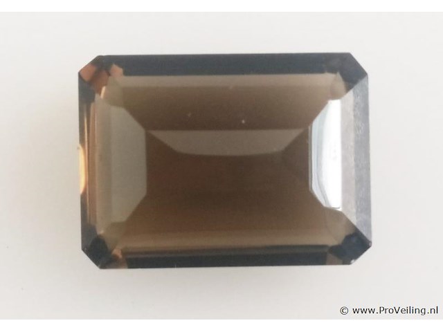 Smokey quartz 22.11ct aig certified - afbeelding 2 van  2