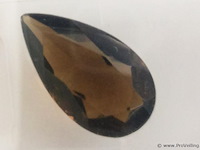 Smokey quartz 3.29ct aig certified - afbeelding 1 van  4