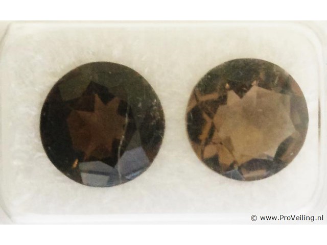 Smokey quartz 6.09ct aig certified - afbeelding 1 van  4