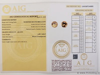 Smokey quartz 6.09ct aig certified - afbeelding 4 van  4