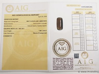 Smokey quartz 7.80ct aig certified - afbeelding 4 van  4