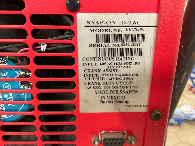 Snap-on d-tac plus battery tester- charger - afbeelding 8 van  8