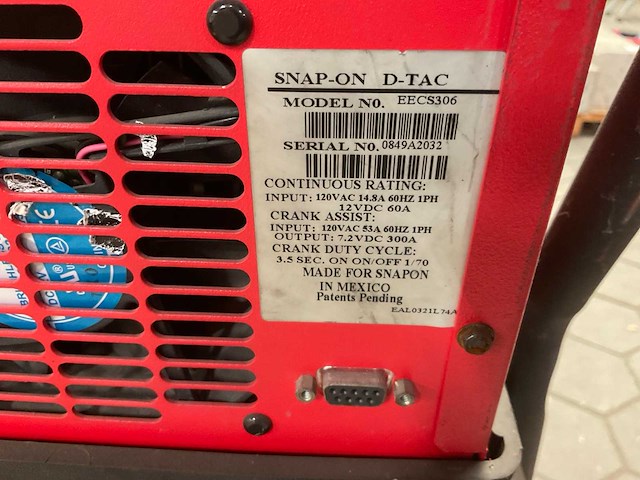 Snap-on eecs306 battery starter/ charging system analyzer - afbeelding 6 van  6