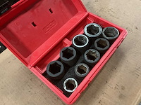 Snap-on / makita / kyoto tool metrisch kracht doppenset - afbeelding 1 van  4