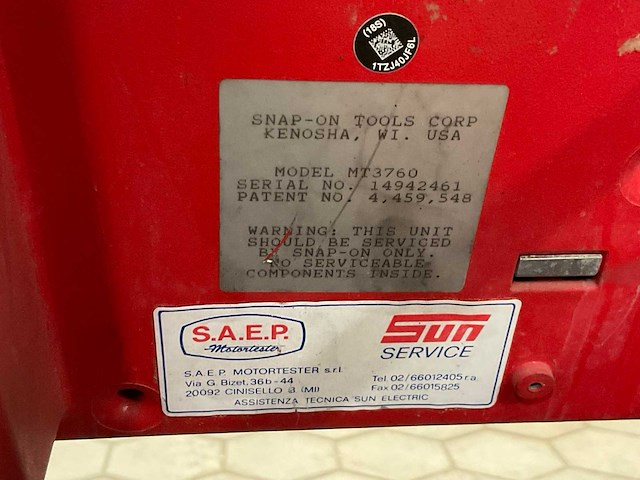 Snap-on mt3760 battery charger - afbeelding 6 van  7