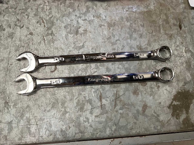 Snap-on steek en ringsleutel (2x) - afbeelding 1 van  2