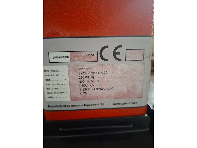 Snap-on super lx banden de-en montageapparaat - afbeelding 6 van  8