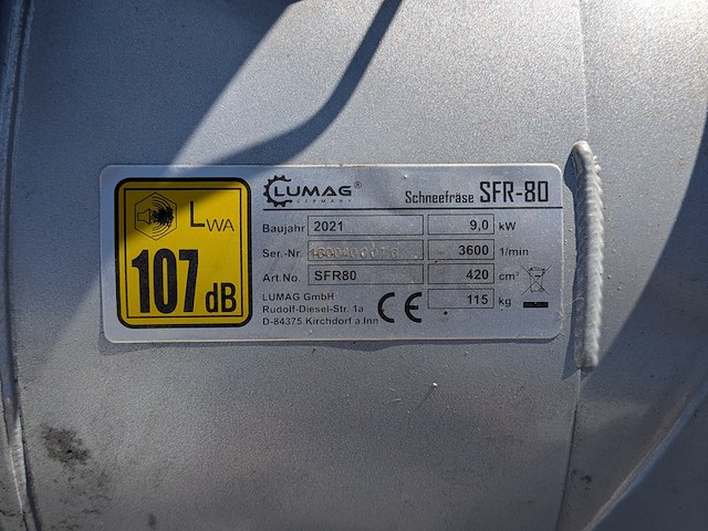 Sneeuwfrees, lumag, sfr-80, 2021 - afbeelding 11 van  19