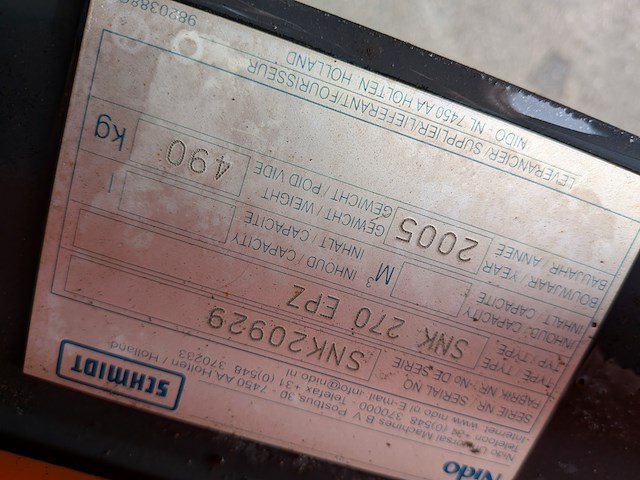 Sneeuwploeg, nido | schmidt, snk 270 epz, 2005 - afbeelding 16 van  26