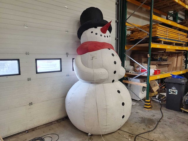 Sneeuwpop opblaasbaar - afbeelding 3 van  5