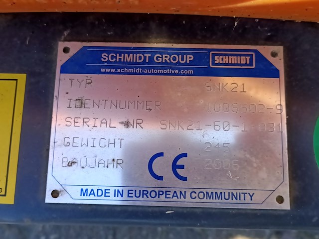 Sneeuwschuif, nido - schmidt, snk 180 epz, 2006 - afbeelding 8 van  10