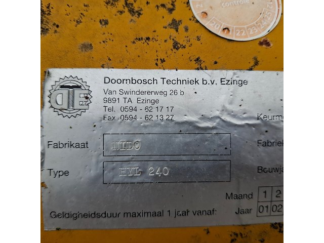 Sneeuwschuif nido, hyl 240, bouwjaar 1980 - afbeelding 12 van  14