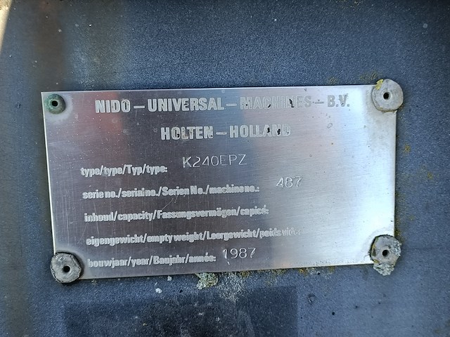 Sneeuwschuif, nido universal, k240 epz, 1987 - afbeelding 6 van  9