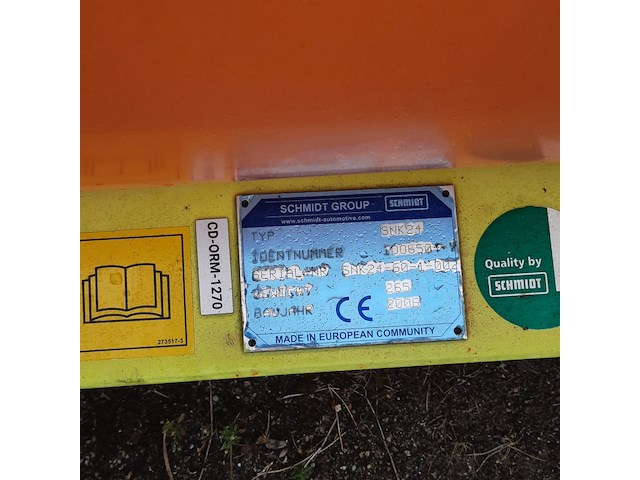 Sneeuwschuiver, schmidt, snk 24 epz, cd-orm-1270, 2006 - afbeelding 12 van  13