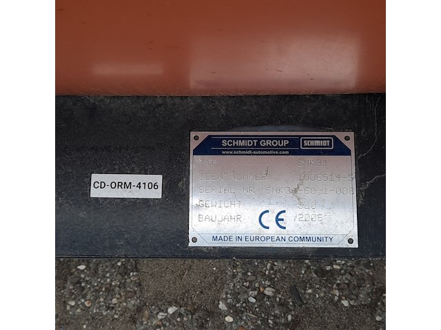 Sneeuwschuiver, schmidt, snk 34, cd-orm-4106, 2006 - afbeelding 10 van  17