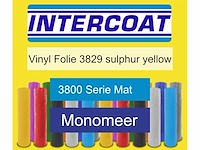 Snijfolie 50m x 61cm intercoat, 3800 serie mat, 3829 sulphur yellow