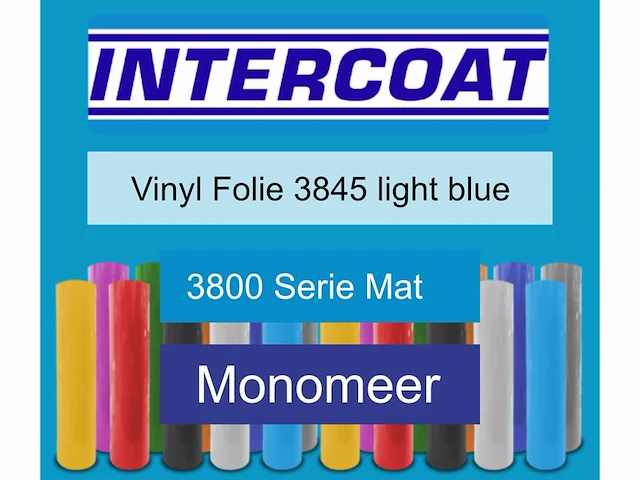 Snijfolie 50m x 61cm intercoat, 3800 serie mat, 3845 light blue - afbeelding 1 van  2