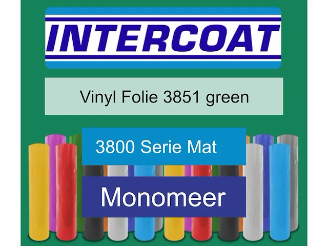 Snijfolie 50m x 61cm intercoat, 3800 serie mat, 3851 green - afbeelding 1 van  2