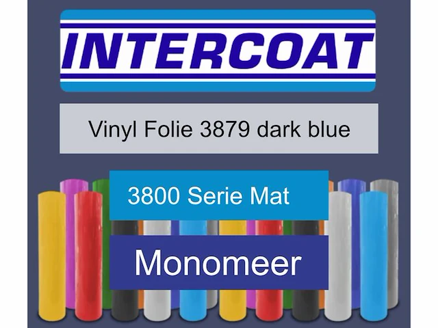 Snijfolie 50m x 61cm intercoat, 3800 serie mat, 3879 dark blue - afbeelding 1 van  2