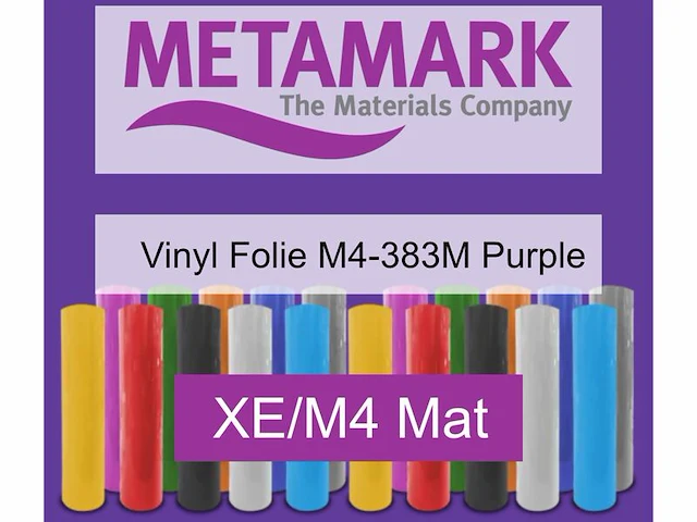 Snijfolie 50m x 61cm metamark, xe/m4 mat, m4-383m purple - afbeelding 1 van  2