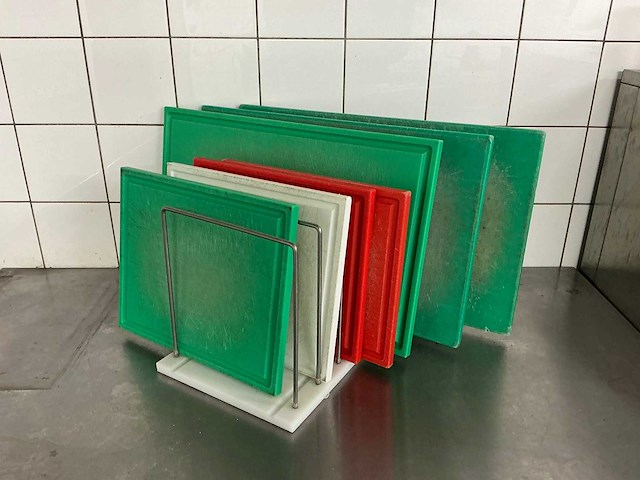 Snijplank met houder (7x) - afbeelding 1 van  2