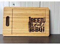 Snijplank/tappas plank met gravering (5x) - afbeelding 1 van  3