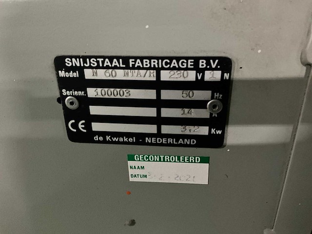 Snijstaal n60/nta r hardings oven - afbeelding 7 van  10