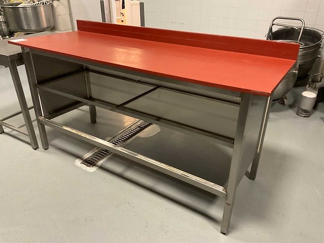Snijtafel met rvs onderstel - afbeelding 1 van  3