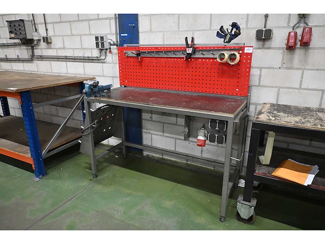 Snl rvs werkbank met heuer front bankschroef - afbeelding 3 van  8
