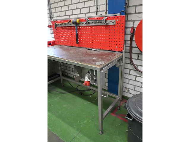 Snl rvs werkbank met heuer front bankschroef - afbeelding 2 van  5