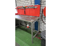 Snl rvs werkbank met heuer front bankschroef - afbeelding 1 van  3