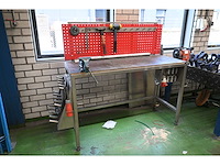 Snl rvs werkbank met heuer front bankschroef - afbeelding 1 van  6