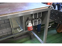 Snl rvs werkbank met heuer front bankschroef - afbeelding 5 van  6