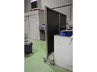 Snl verrijdbare rvs - betonplex planbord / werkplaats scherm - afbeelding 2 van  3