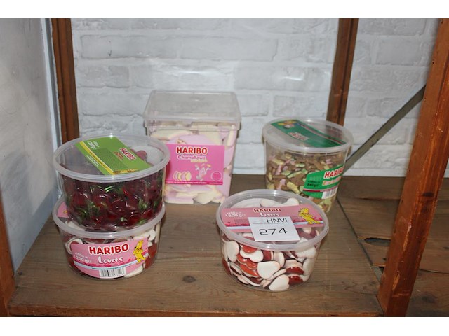 Snoep haribo. 5 emmers. - afbeelding 1 van  2