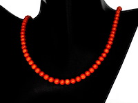 Snoer met echte bloedkoralen - afbeelding 1 van  8
