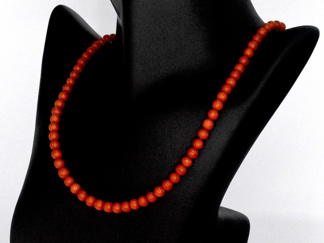 Snoer met echte bloedkoralen - afbeelding 5 van  8